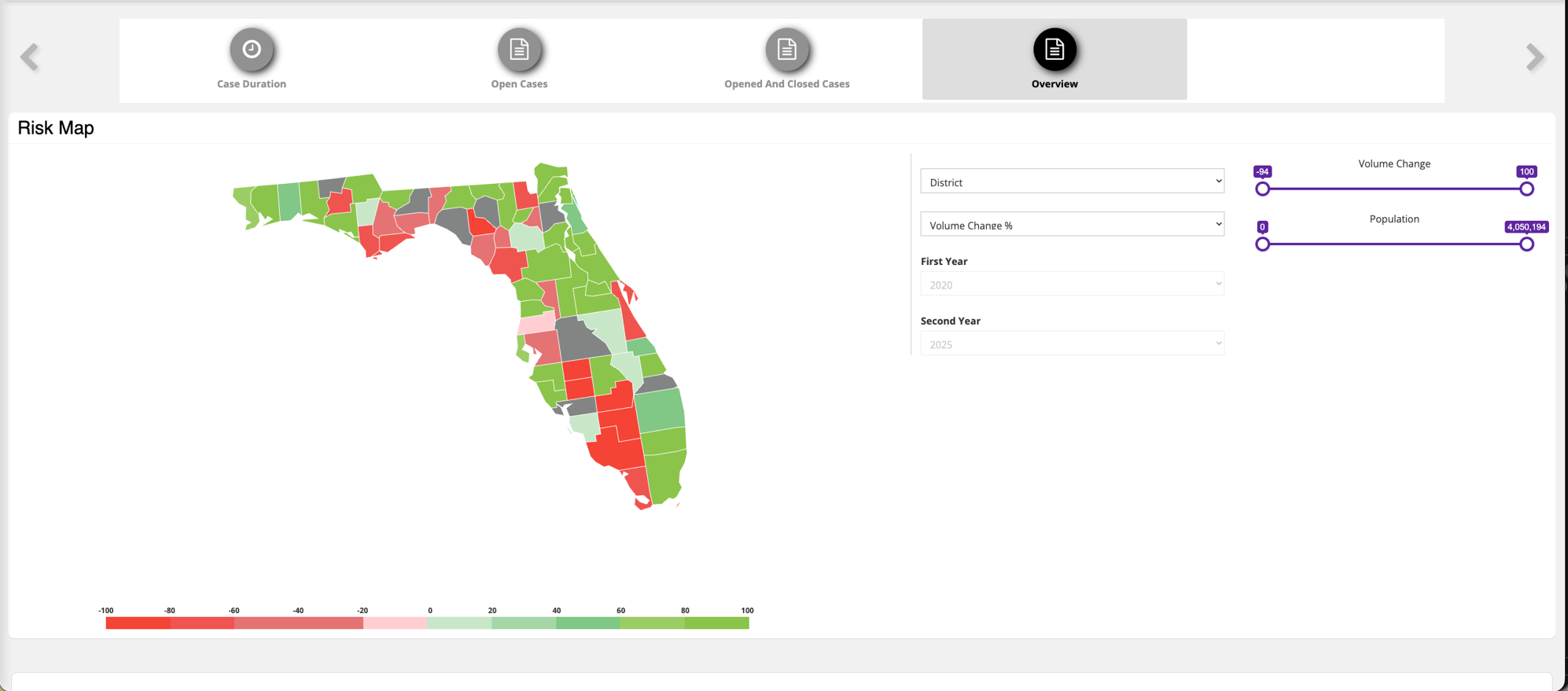Risk Map screenshot